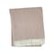 Homeroots 55" X 70" Dusty Rose And White Cotton Blend Woven Herringbone Plush Throw Blanket with Fringe 633084 - alternate 1
