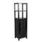 Happimess Solstice 47"H Handcrafted Pine Wood Bathroom Freestanding Floor Bathroom Storage Cabinet w/Louvered SHF2002C - alternate 1