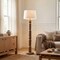 Jonathan Y Rustara 61.5" Cottage Farmhouse Turned Resin/Iron LED Floor Lamp, Antique Brown Wood Finish JYL5402A - alternate 6