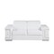 Homeroots 71" White And Silver Genuine Leather Love Seat 546441 - alternate 7