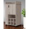 Homeroots Light Gray Rolling Bar Cart With Wine Storage 535108 - alternate 1