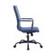 Leisuremod Harris Faux Leather Office Chair - Mid-Back Ergonomic Swivel Desk Chair, Iron Base HOBL19BUL - alternate 6