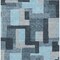 Homeroots 10' X 14' Sky Blue Denim Blue And Gray Geometric Washable Indoor Outdoor Area Rug 613240 - alternate 6