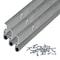M-D Building Products Silver Aluminum and Vinyl Screw-on Top and Sides Door Seal Kit 01073 - alternate 4