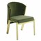 Homeroots Set of Two Green and Gold Upholstered Velvet And Steel Wing Back Dining Side Chairs, 2PK 573340 - alternate 7