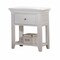 Homeroots 27" White One Drawer Nightstand 376965 - alternate 1