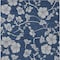 Homeroots 10' X 14' Navy Blue And Gray Floral Washable Indoor Outdoor Area Rug 600029 - alternate 7