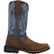 Rocky Men's Western Boot, 9 M, 12 in H, Brown and Blue RKW0453 - alternate 4