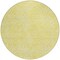 Homeroots 8' Yellow And Ivory Round Abstract Washable Indoor Outdoor Area Rug 599774 - alternate 6
