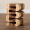 Bali & Pari Eliada Hand-carved Suar Wood Side Table 259-14284-ZORO - alternate 7