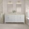 James Martin Vanities Myrrin 72" Vanity, Bright White, w/ 3 CM Tajnar Eclos Top 485-V72-BW-3TJR - alternate 5