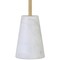 Homeroots 26" Gold and White Marble Table Lamp With White Drum Shade 524286 - alternate 5