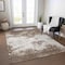Homeroots 5' X 8' Brown And Beige Abstract Washable Indoor Outdoor Area Rug 599467 - alternate 3