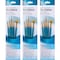 Princeton RealValue Brush Set, Gold Taklon Bristles, Short Handle Mixed Media Paintbrush, 4-Piece Set, 3PK PR9170 - alternate 1