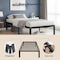 Simple Deluxe Twin Size Bed Frame, 14 Inch Platform Bed No Box Spring Needed, Sturdy Metal Bed Frame Twin Size, S 3A88FNBFRATWIN14BLK - alternate 5