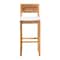 Bali & Pari Pava Seagrass Bar Stool with Solid Mahogany Wood Frame 268-14682-ZORO - alternate 6