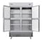 Koolmore 54 in. Commercial Stainless Steel Solid Half Door Reach-In Refrigerator 47 cu. ft. RIR-2D-SSHD - alternate 7