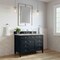 James Martin Vanities Brittany 48'' S Vanity, Black Onyx w/ Victorian Sil Silestone Top w/FreePower Wireless Charger 650-V48-BKO-FVSL - alternate 3