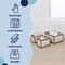 Happimess Fallon Modern Minimalist Handmade Wooden Metal Nesting Storage Baskets, White/Natural, 3PK BSK3005A-3SET - alternate 3