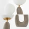Jonathan Y Oona 18" 2-Light Mid-Century Scandinavian Resin/Iron/Frosted Glass Cactus LED Table Lamp, Gray Wood F JYL4064A - alternate 3