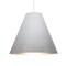 Besa Lighting Dylan Stem Pendant, Silver, White Finish, 1x30W LED 1TT-DYLANSL-LED-WH - alternate 1