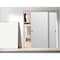 Sartodoors Sliding Closet Bypass Doors, Planum 0770 Painted White Matte, Sturdy Rails Moldings Trims Hardware PLANUM0770DBD-WS-8484 - alternate 1