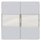 Siemens DELTA i-system aluminum-metallic Rocker switch with label for series/double 5TG6252 - alternate 1