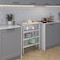 Amgood 14in D x 30in L Stainless Steel Table, Three Undershelves AMG WT-1430-3SH-Z - alternate 6