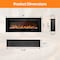 Edendirect 36 in. Smart Electric Fireplace Insert in Black with Remote, Low Noise, 750W/1500W Heating Mode ZR-EF36R - alternate 3