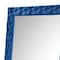 Homeroots 74" Blue Square Wood Framed Mounted Accent Mirror 488089 - alternate 3