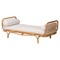 Bali & Pari Aiko Handwoven Natural Rattan Daybed with Cushion - Lounge Bed for Living Room, Bedroom, or Sunroom 259-14240-ZORO - alternate 1