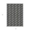 Homeroots 5' X 8' Black And Ivory Geometric Washable Indoor Outdoor Area Rug 594978 - alternate 4