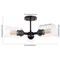 Jonathan Y Jaymes 20" 3-Light Farmhouse Industrial Iron Cylinder LED Semi Flush Mount, Oil Rubbed Bronze/Clear JYL9543A - alternate 5