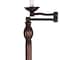 Homeroots 62" Rusted Swing Arm Floor Lamp With Champagne Bell Shade 526338 - alternate 4