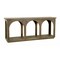 Homeroots 77" Brown Solid Wood Distressed Console Table With Arch Detailing 604539 - alternate 3