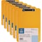 Business Source Flat Clip Plastic Clipboard, Orange, 6PK BSN01866BD - alternate 1