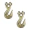 Tie 4 Safe G70 5/16'' Clevis Grab Hooks Tow Chain Hook Flatbed Truck Trailer Tie Down, 2PK FH406-516-2 - alternate 1