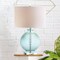 Jonathan Y Estelle 26" Glass and Crystal LED Table Lamp, Aqua JYL2003A - alternate 4