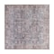 World Rug Gallery Vintage Inspired Machine Washable Non Slip Area Rug 6 ft 7 in x 6 ft 7 in Square Charcoal 6029CHARCOAL6SQ - alternate 3