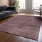 Homeroots 8' X 10' Merlot And Gray Striped Washable Indoor Outdoor Area Rug 588097 - alternate 8