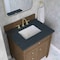 James Martin Vanities Brittany 30" Single Vanity, Pecan w/ 3 CM Charcoal Soapstone Silestone Top 655-V30-PCN-3CSP - alternate 6