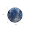 Homeroots 8' Navy Blue And Denim Blue Round Abstract Washable Indoor Outdoor Area Rug 577231 - alternate 6