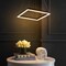 Jonathan Y Nero 15.75" Square Contemporary Modern Metal Integrated LED Pendant Light, Black JYL7104A - alternate 7