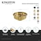 Kingston Brass Kitchen Sink Basket Strainer, Polished Chrome KBP2001 - alternate 2