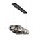 Euf Atomo, Chandelier, 3-Light, 56", Matte Black, Smoked Glass 46772-060 - alternate 2