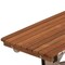 Homeroots 14" X 30" Brown Teak Rectangular Shower Bench 549339 - alternate 5