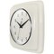 Infinity Instruments Square Retro Wall Clock, Ivory, 9.25" 13228IV-4103 - alternate 3