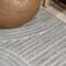 Jonathan Y Hallie High-Low Minimalist Curve Geometric Gray/Ivory 4 ft. x 6 ft. Indoor/Outdoor Area Rug SCN100A-4 - alternate 5