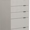 Homeroots 24" Grey Manufactured Wood Five Drawer Chest 473081 - alternate 3