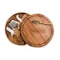 Picnic Time Family Of Brands Washington Commanders - Acacia Circo Cheese Cutting Board & Tools Set, (Acacia Wood) 855-04-512-373-2 - alternate 1